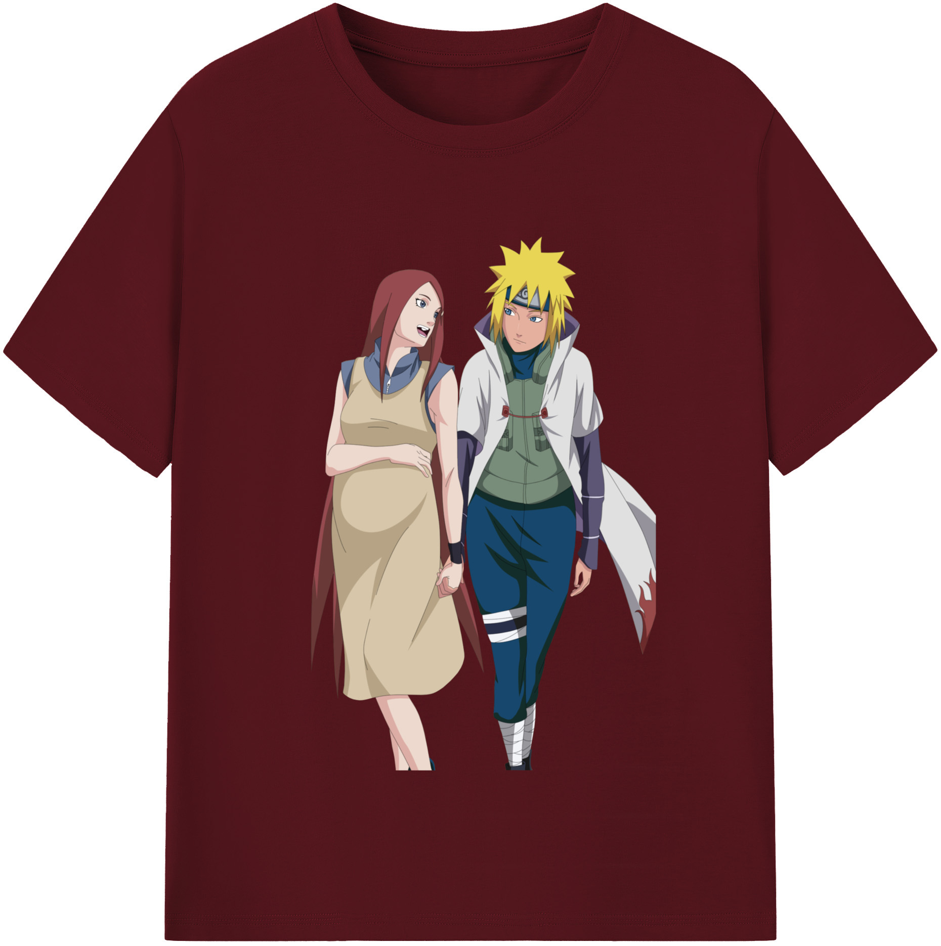 （画像用） NARUTO -ナルト- 波風 ミナト Namikaze Minato 綿100％半袖Tシャツ（フロントプリント）